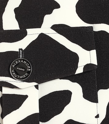 Bedruckter Blazer aus Crêpe | Alexandre Vauthier