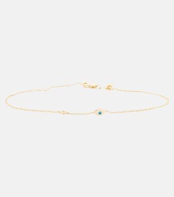 Evil Eye Mini 14kt gold bracelet | Sydney Evan