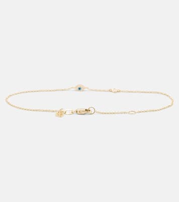 Evil Eye Mini 14kt gold bracelet | Sydney Evan