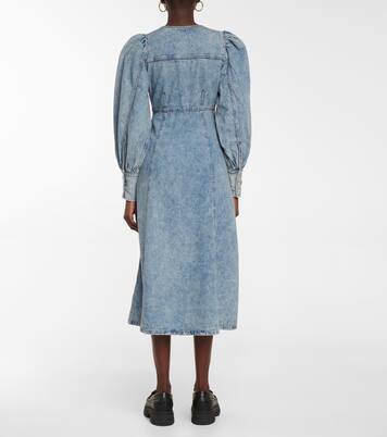 Denim midi dress | Ganni