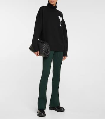 Pantalon évasé à taille haute | Ami Paris