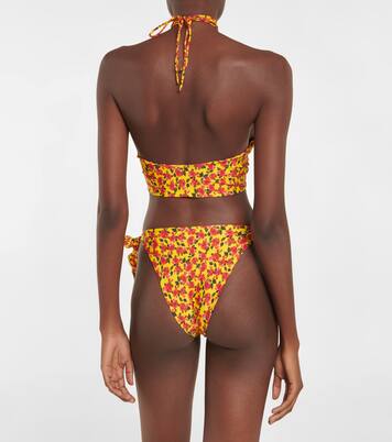 Culotte de bikini à taille haute et à fleurs | Magda Butrym