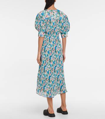 Robe midi à fleurs | Ganni