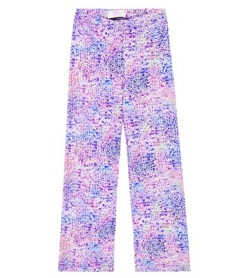 Printed high-rise flared pants | ERL Kids