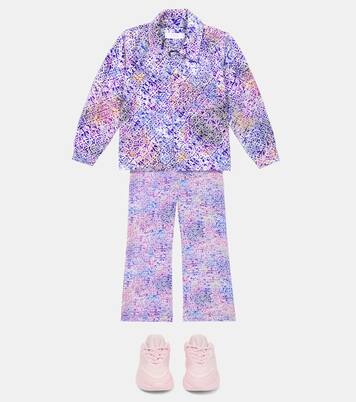 Printed high-rise flared pants | ERL Kids