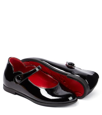 Melodie patent leather ballet flat | Christian Louboutin Kids