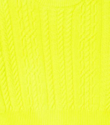 Cable-knit wool and cashmere sweater | Balmain Kids