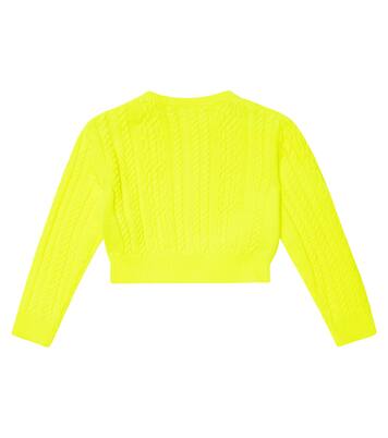Cable-knit wool and cashmere sweater | Balmain Kids