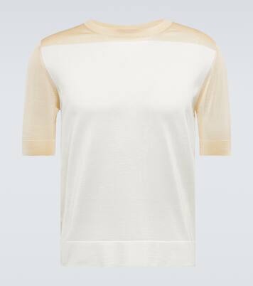 Oversized silk T-shirt | Jil Sander