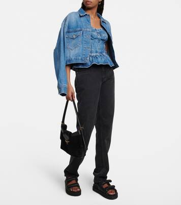 Bustier-Top Solizinia aus Denim | Marant Etoile