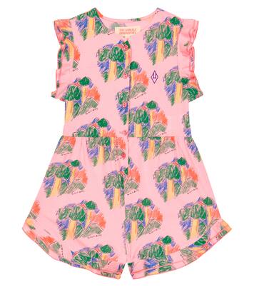 Squirrel printed cotton playsuit | The Animals Observatory