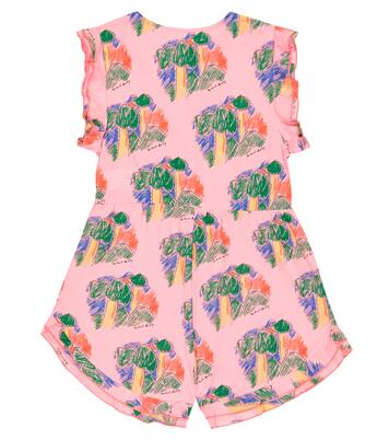 Squirrel printed cotton playsuit | The Animals Observatory