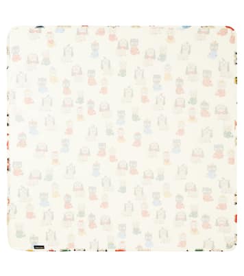Baby printed cotton-blend blanket | Mini Rodini