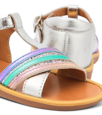 Poppy Lili leather sandals | Pom d'Api