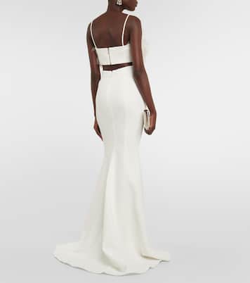 Bridal Cropped-Top Plume mit Federn | Rebecca Vallance