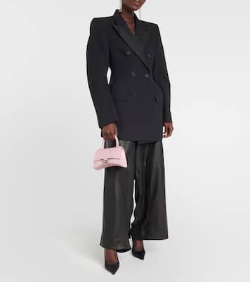 Hourglass Small croc-effect tote bag | Balenciaga