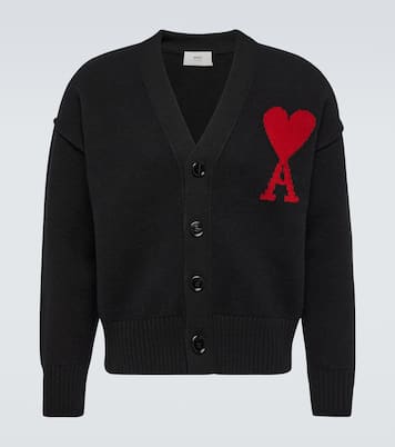 Cardigan Ami de Coeur en laine vierge | Ami Paris