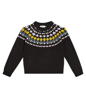 Gretchen intarsia wool-blend sweater | Molo