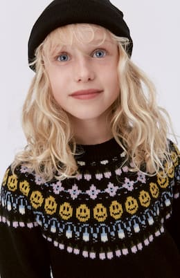 Gretchen intarsia wool-blend sweater | Molo