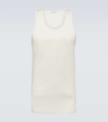 Ribbed-knit cotton jersey tank top | Lemaire