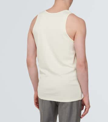 Ribbed-knit cotton jersey tank top | Lemaire