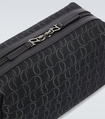 Zip N Flap logo jacquard pouch | Christian Louboutin