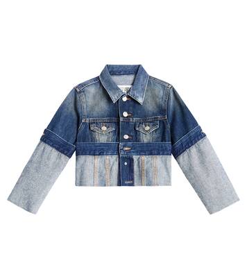 Cropped denim jacket | MM6 Maison Margiela Kids