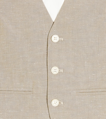 Weste Angus aus Leinen und Baumwolle | Bonpoint