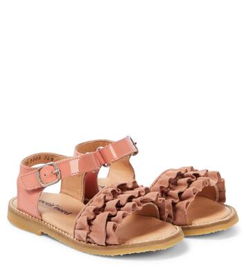 Ruffles leather sandals | Petit Nord