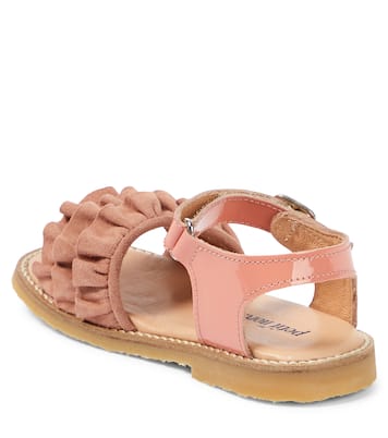 Ruffles leather sandals | Petit Nord