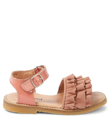 Ruffles leather sandals | Petit Nord