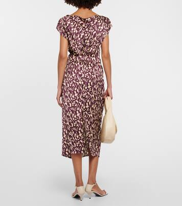 Bedruckter Midirock Juno aus Satin | Velvet