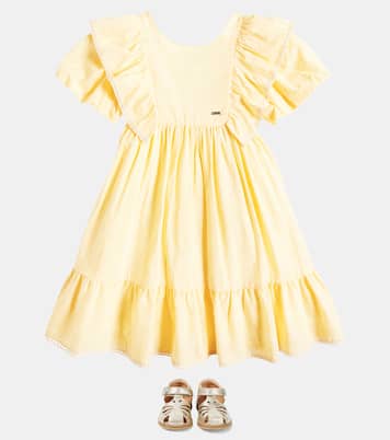 Ruffled cotton-blend dress | Patachou