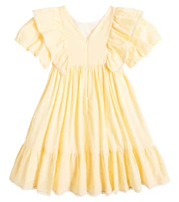 Ruffled cotton-blend dress | Patachou