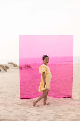 Ruffled cotton-blend dress | Patachou