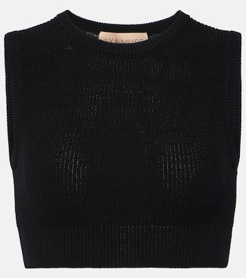 Cropped-Top aus Rippstrick | Aya Muse