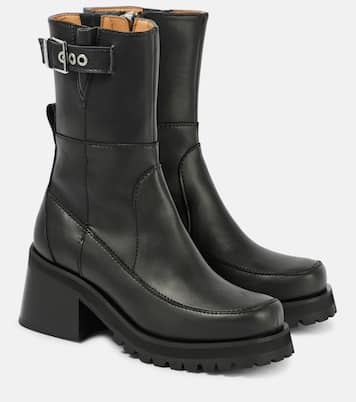 Ankle Boots aus Lederimitat | Ganni