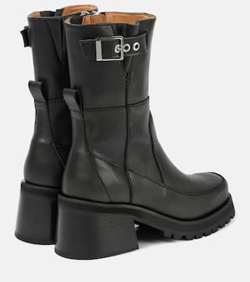 Ankle Boots aus Lederimitat | Ganni