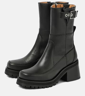 Ankle Boots aus Lederimitat | Ganni