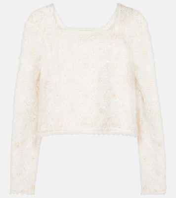 Cropped-Top Natayla aus Häkelstrick | Rixo