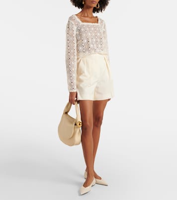 Cropped-Top Natayla aus Häkelstrick | Rixo