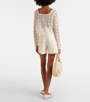 Cropped-Top Natayla aus Häkelstrick | Rixo