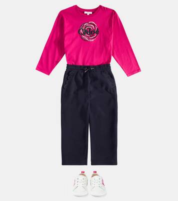 Logo cotton sweatpants | Chloé Kids