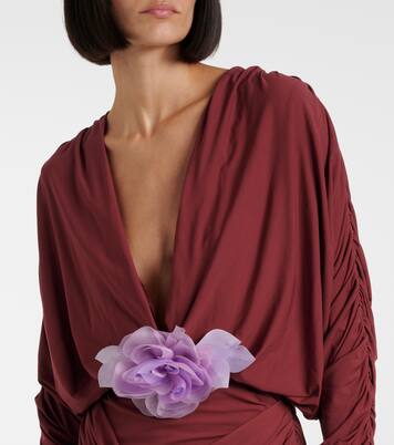 Abito corto in jersey con applicazione | Magda Butrym