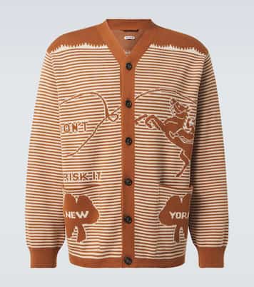 Buckaroo striped cotton cardigan | Bode