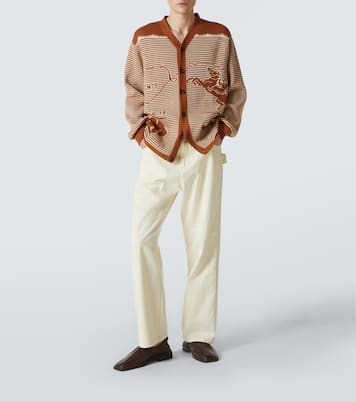 Buckaroo striped cotton cardigan | Bode