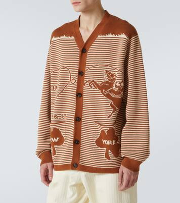 Buckaroo striped cotton cardigan | Bode