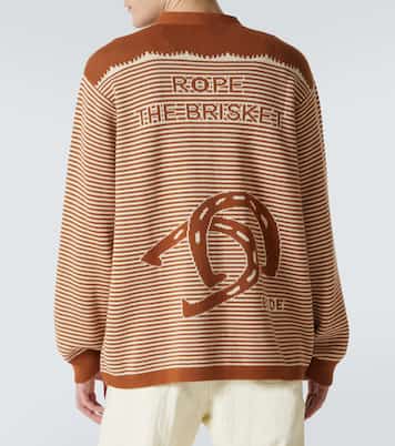 Buckaroo striped cotton cardigan | Bode