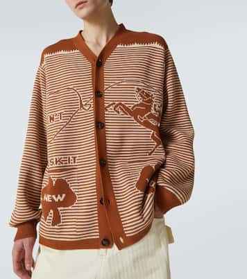 Buckaroo striped cotton cardigan | Bode