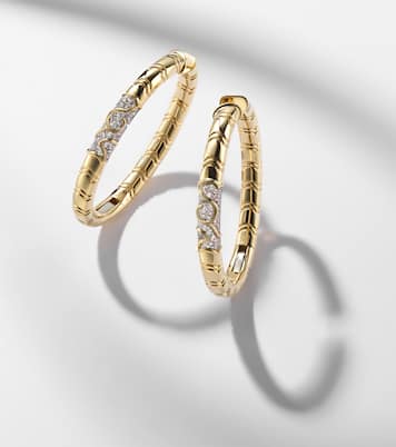 Ohrringe Ondine aus 18kt Gelbgold mit Diamanten | Marina B